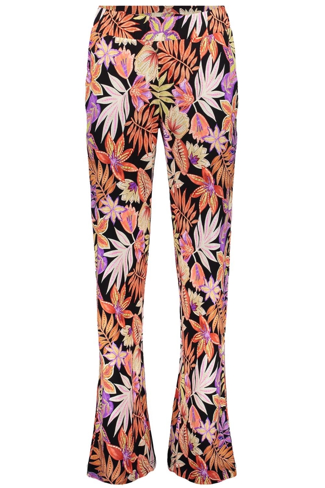 BRITT JERSEY BROEK MET PRINT 51101 60 Pr.01 Coral/Purple